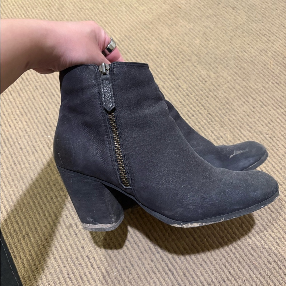 BP Black Suede Ankle Booties